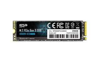 SILICON POWER SSD PCIe Gen3x4 P34A60 M.2 2280, 256GB, 2.200-1.600MB/s