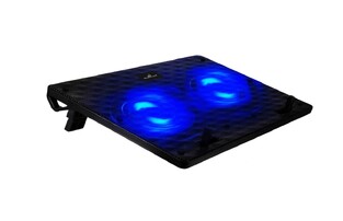 POWERTECH Βάση & ψύξη laptop PT-739 έως 17", 2x 120mm fan, LED, μαύρο