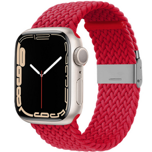 Crong Wave Band - Premium Woven Fabric Strap Apple Watch Ultra/SE/8/7/6/5/4 (49/45/44mm) - Red