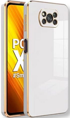 Bodycell Gold Plated - Silicone Case Xiaomi Poco X3 / X3 Pro / X3 NFC - White