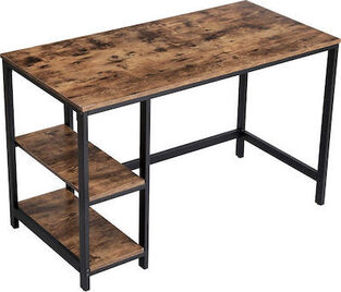 Metal Desk with 2 Shelves 120 x 60 x 75 cm Vasagle (LWD47X)