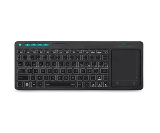 RIITEK wireless keyboard Mini K18+ with touchpad, RGB backlit, 2.4GHz