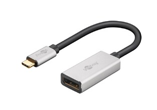 GOOBAY αντάπτορας USB-C σε DisplayPort 60195, 8K/30Hz, 4K/120Hz, γκρι