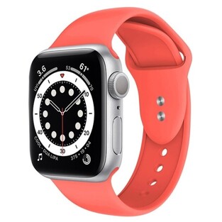 Crong Liquid Premium Silicone Strap Apple Watch Ultra/SE/8/7/6/5/4 (49/45/44mm) - Coral