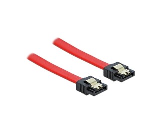 DELOCK SATA cable 82676, 6 Gb/s, 30cm, red