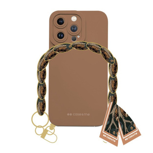 SBS FOULARD CASE IPHONE 14 PRO MAX brown backcover