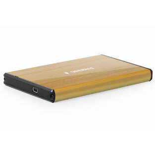 GEMBIRD USB 3.0 2.5" ENCLOSURE BRUSHED ALUMINUM GOLD