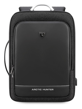 ARCTIC HUNTER τσάντα πλάτης B00227-BK, laptop, USB, μαύρη