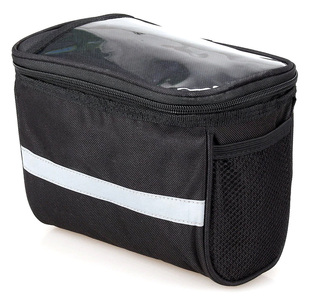 Bicycle bag BIKE-0006, with smartphone holder, black