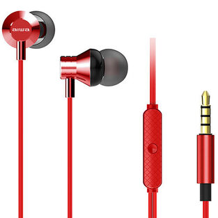 AIWA STEREO 3,5MM IN-EAR WITH REMOTE AND MIC RED  ESTM-50RD