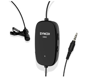 SYNCO μικρόφωνο Lav-S6M2, clip-on, omnidirectional, 3.5mm, 400mAh, μαύρο