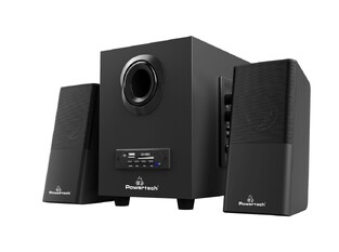 POWERTECH ηχεία Premium sound PT-846, 16W, USB/SD/FM/BT, remote, μαύρα