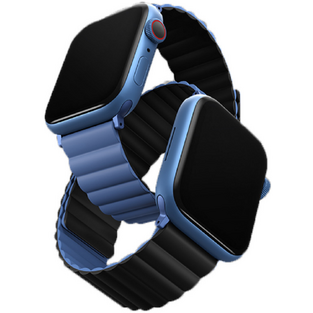 Uniq Revix Premium Silicone Magnetic Strap Apple Watch SE/8/7/6/5/4 (41/40mm) - Blue / Black