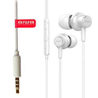 AIWA HI-RES 3,5MM IN-EARPHONE WHITE DIAMOND  ESTM-500WT