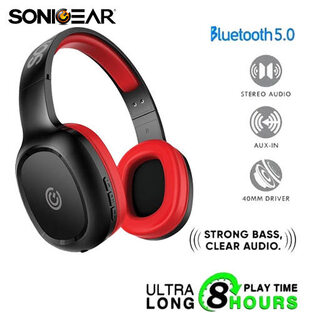 SONIC GEAR BLUETOOTH 5.0 HEADSET (2019) AIRPHONE 3 B.RED   AP3BR