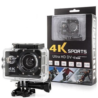 WATERPROOF SPORT CAMERA 4K ULTRA HD BLACK