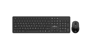 POWERTECH mouse & keyboard set PT-837, wireless, 1600dpi, black