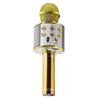 MANTA KARAOKE BLUETOOTH MICROPHONE & SPEAKER GOLD  MIC10-G