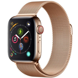 X-Doria Raptic Milanese Metal Mesh Band - Premium Stainless Steel Strap Apple Watch SE/8/7/6/5/4 (41/40mm) - Rose Gold