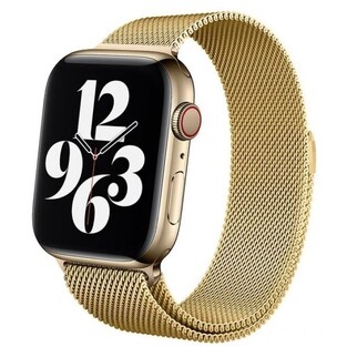 Crong Milano Steel - Premium Metal Strap Apple Watch Ultra/SE/8/7/6/5/4 (49/45/44mm) - Gold