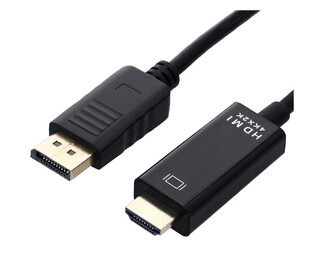 POWERTECH cable DisplayPort to HDMI PTH-076, 4K/30Hz, 2m, black