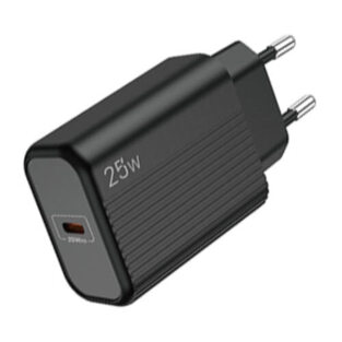 LAMTECH FAST CHARGER TYPE-C PD25W BLACK  LAM112723