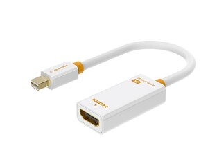 CABLETIME adapter Mini DisplayPort to HDMI AV589, 4K, 0.2m, white