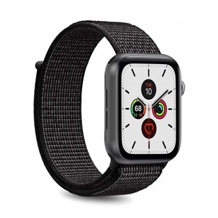 Puro Sport Band Nylon Strap Apple Watch Ultra/SE/8/7/6/5/4/3 (49/45/44mm) - Black