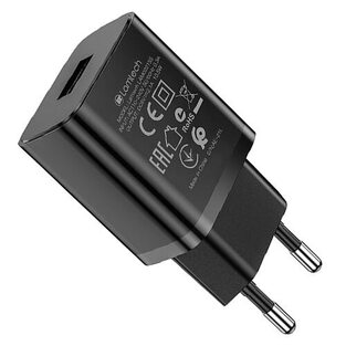 LAMTECH USB TRAVEL CHARGER 2,1A BLACK  LAM022155