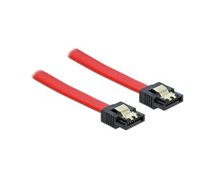 DELOCK SATA cable 82677, 6 Gb/s, 50cm, red