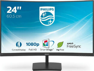 PHILIPS E Line 241E1SC Curved VA Monitor 24"