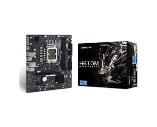 BIOSTAR motherboard H610MH, 2x DDR4, s1700, USB 3.2, uATX, GbE, Ver. 6.0