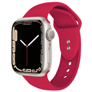 Crong Liquid Premium Silicone Strap Apple Watch Ultra/SE/8/7/6/5/4 (49/45/44mm) - Raspberry