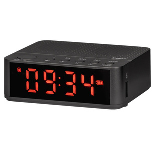 DEFENDER PORTABLE BLUETOOTH SPEAKER FM RADIO ALARM CLOCK