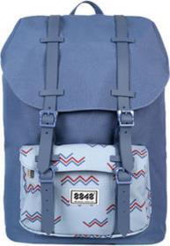 8848 TRAVEL BACKPACK UNISEX WATERPROOF 15,6" DARK BLUE/FADED DENIM WAVE