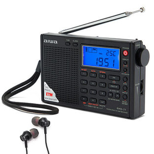 AIWA MULTIBAND RADIO BROADCASTING WITH EARPHONES  RMD-77