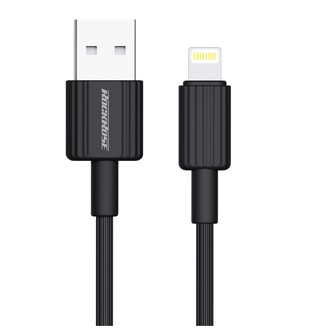 ROCKROSE Lightning to USB cable Arrow AL, 2.4A, 1m, black