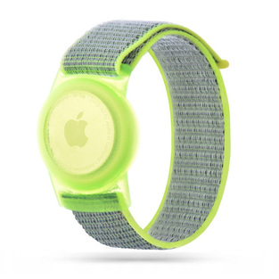 TECH-PROTECT NYLON FOR AIRTAG lime