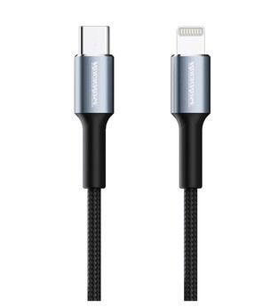 ROCKROSE USB-C to Lightning Aspire CL cable, 20W PD, 1m, black