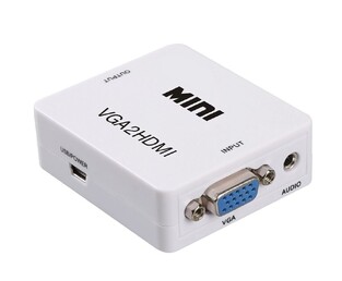 POWERTECH Video Converter VGA & 3.5mm Audio σε HDMI CAB-H107, Full HD