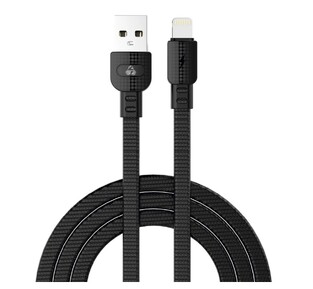 POWERTECH cable USB to Lightning armor PTR-0099, 15W 3A, 1m, black