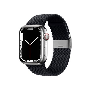 Crong Wave Band - Premium Woven Fabric Strap Apple Watch Ultra/SE/8/7/6/5/4 (49/45/44mm) - Graphite