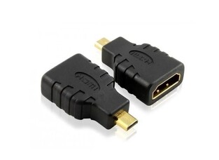 POWERTECH αντάπτορας HDMI θηλυκό σε HDMI Micro αρσενικό ADA-H002, μαύρος