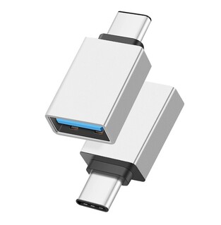 POWERTECH αντάπτορας USB-C αρσενικό σε USB 3.0 θηλυκό PTH-062, ασημί