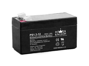 POWER KINGDOM lead acid battery PS1.3-12, 12Volt 1.3Ah