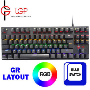 LAMTECH MECHANICAL KEYBOARD BLUE SWITCH WITH 9 LFX GR LAYOUT 'JUPITER'