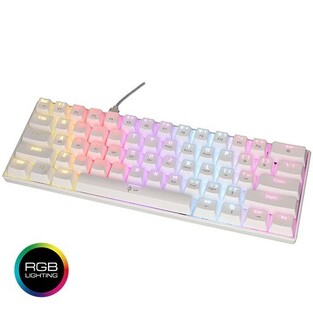 LAMTECH RGB MECHANICAL GAMING KEYBOARD BLUE SWITCH WHITE WITH TYPE-C PORT "PLUTO"