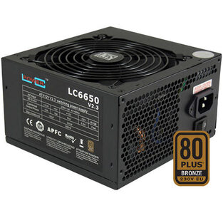 LC POWER PSU LC6650 V2,3 80 PLUS BRONZE BLACK 120MM FAN 650W  LC6650