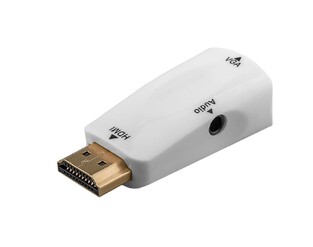 GOOBAY HDMI to VGA & 3.5mm Adapter 44793, 1080p, White