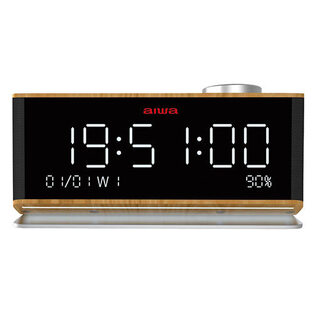 AIWA CLOCK RADIO BIG DISPLAY MULTIFUNCTIONAL RMS 15W  CR-90BT